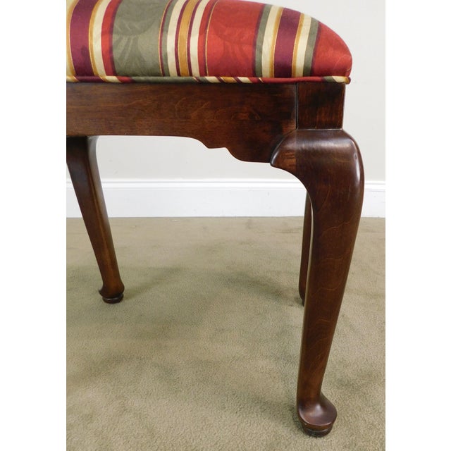 Ethan Allen Traditional Queen Anne Style Pair Benches or Stools Chairish