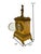 An antique French style clock made of marble with brass accents. This decorative piece features a marble frame and brass...