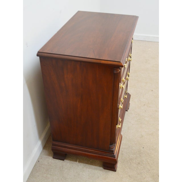 Late 20th Century Late 20th Century Henkel Harris Mahogany Nightstand For Sale - Image 5 of 13