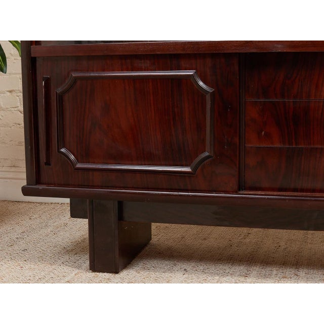 Vintage Rosewood Display Cabinet For Sale - Image 11 of 12