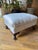 1950s Mid-Century Period Chippendale Style Upholstered Footstool in White For Sale - Image 5 of 9