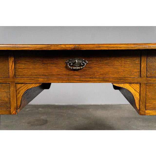Art Nouveau Desk in Oak For Sale - Image 15 of 18