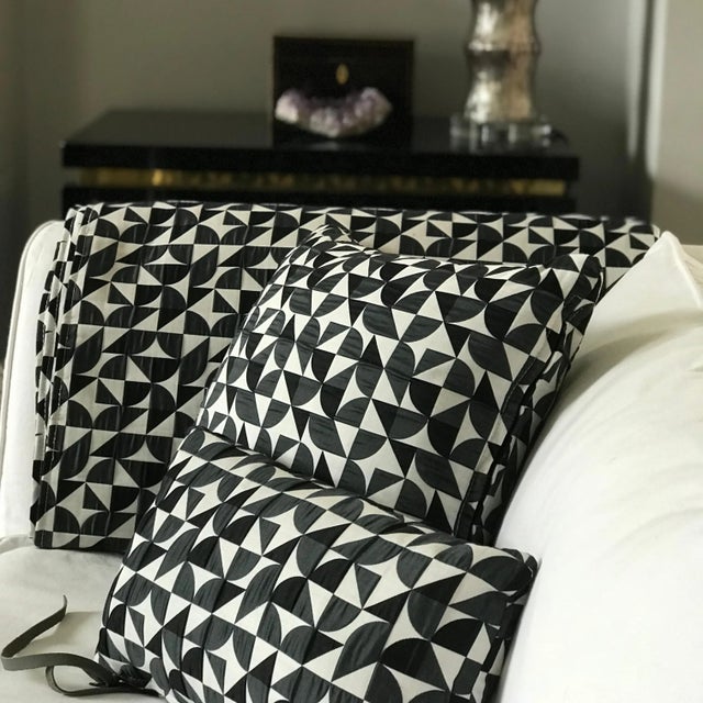 Not Yet Made - Made To Order Brasilia Pattern Cushion by Casa Botelho For Sale - Image 5 of 12