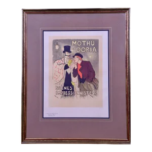 Mothu Et Doria: A 19th C. Lithograph From Les Maitres De l'Affiche by Steinlen, 1896