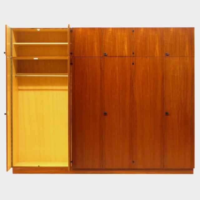 Mid-Century Modern Large Mid-Century Modern Wardrobe in Teak, 1960s For Sale - Image 3 of 10