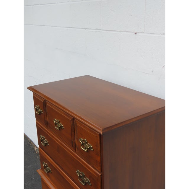 Tall Solid Maple Chest of Drawers 6655 For Sale - Image 12 of 14