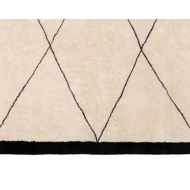 Hand-Knotted Moroccan Wool Rug | 11'6" X 8'4" | One of a Kind For Sale - Image 4 of 8