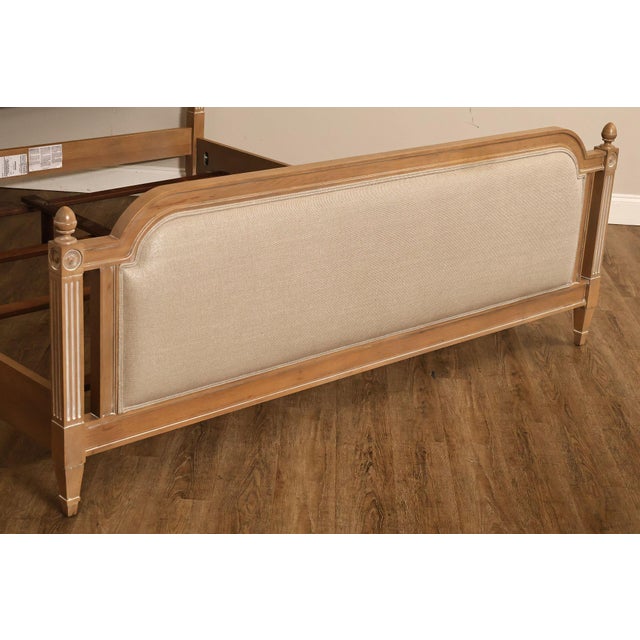 Ethan Allen King 'Allesandra' Upholstered Bed Frame For Sale - Image 11 of 18