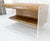 Lucite Base Faux Snake Skin Sculptural Shape One-Drawer Writing Table Desk For Sale - Image 9 of 13
