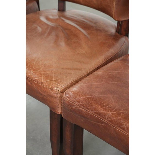Dining Chairs in Cowhide Leather, Set of 4 For Sale - Image 10 of 17