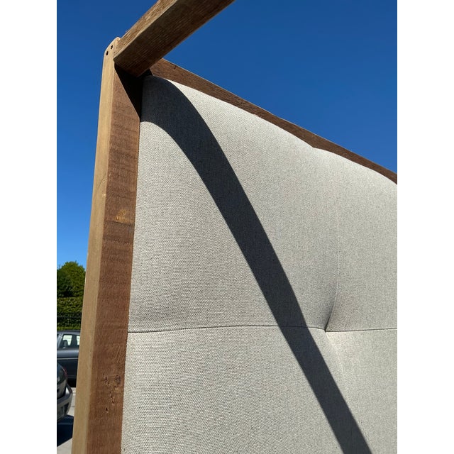 Wood Vintage Rustic King Canopy Bed For Sale - Image 7 of 12