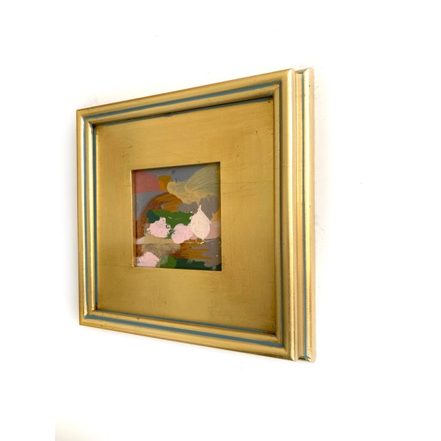 Contemporary "Mountain and Clearing" Set of 2 Framed Mini Paintings by Jessalin Beutler For Sale - Image 3 of 5