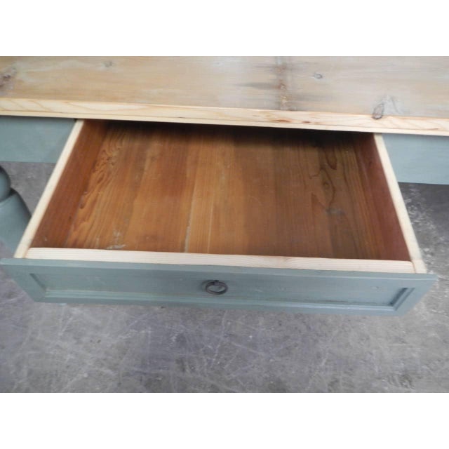 Painted Fir Table, 1950s For Sale - Image 11 of 12