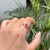 Natural Ruby & Round Brilliant Diamond Modern Ring 14k Yellow Gold Size 5 For Sale - Image 9 of 18
