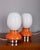 Mid-Century Modern Vintage Italian Glass Table Lamps, 1970s, Set of 2 For Sale - Image 3 of 10