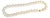 Cultured Chinees Pearl Necklace Length 15", 18 Karat Two Tone Gold Clasp For Sale