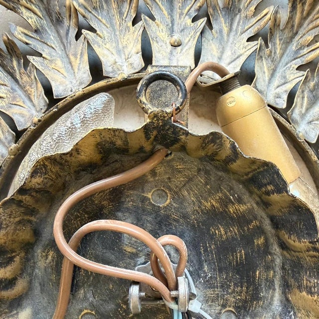 Large Italian Backlit Phytomorphic Mirror in Painted Metal, 1970s For Sale - Image 18 of 18