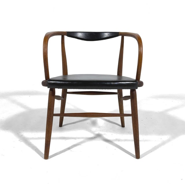 Mid-Century Modern Walnut Mid-Century Modern Armchair by Boling For Sale - Image 3 of 11