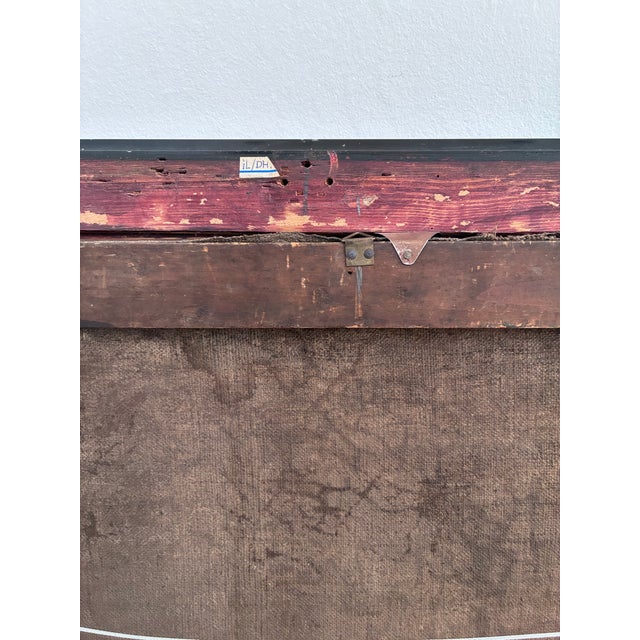 Antique Original Oil Painting of an Officer, Large Gentleman Portrait Painting For Sale - Image 10 of 11