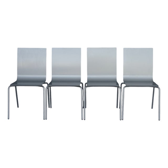 Minimalist Slim Shell Dining Chairs by Arik Levy for Ligne Roset, 2000s. Set of 4 For Sale