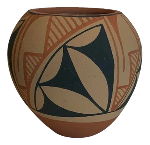1980s Signed Southwest Pottery Vase
