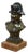 Cast Spelter Metal Bust of Napoleon Library Statue Paperweight Marble Base 7" For Sale