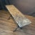 Mid 20th Century Mid 20th Century French Marble Top Bistro Cafe Console Table or Writing Desk With Iron Base For Sale - Image 5 of 12