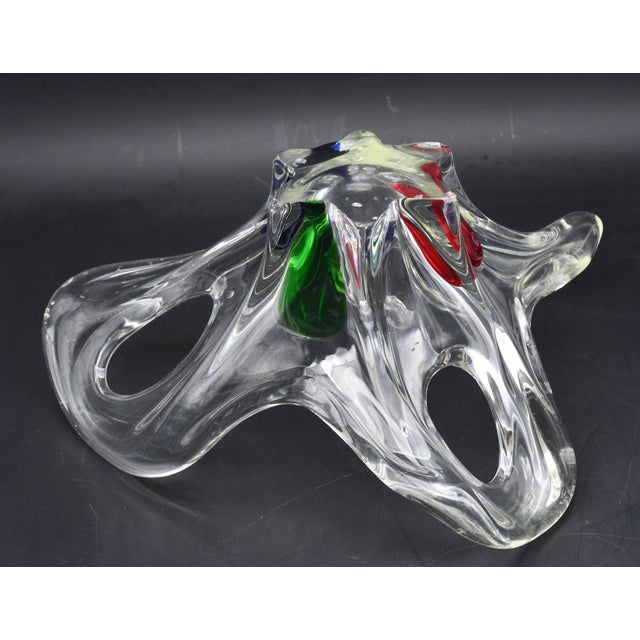 Glass Midcentury Murano Glass Vase, 1970s For Sale - Image 7 of 12