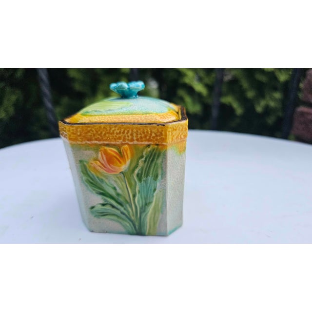 White Vintage German Ceramic Sugar Bowl, 1950s For Sale - Image 8 of 10