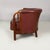 Austrian Burgundy Leather and Wood Tub Armchairs from Thonet, Early 1900s, Set of 2 For Sale - Image 3 of 18