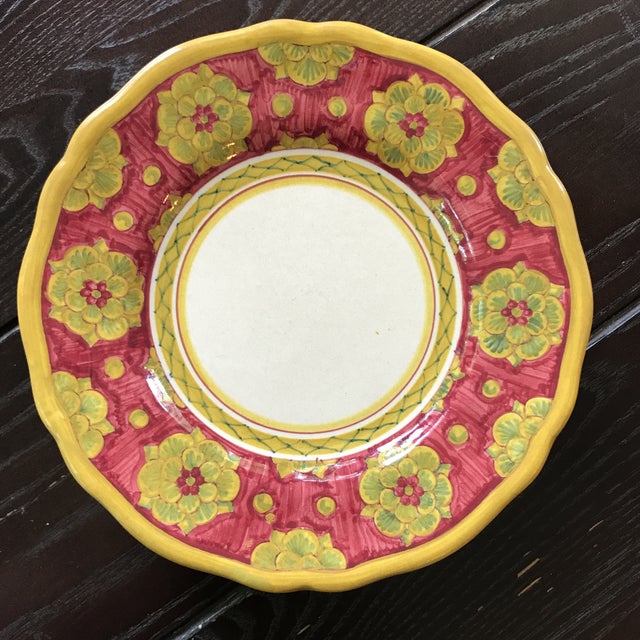 Handpainted Italian Versace Dessert Plates Set of 6 Chairish