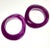 This is part of Chairish’s Costume Jewelry assortment. Pair of vintage lucite bracelets. Beautiful color of magenta...
