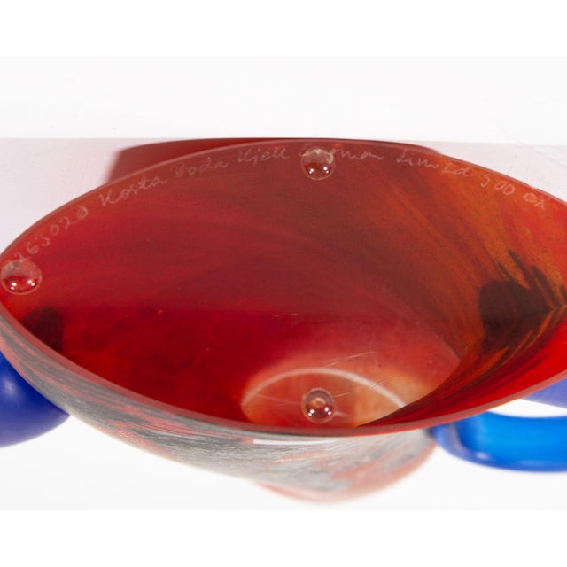 Red Kjell Engman Kosta Boda Limited Edition Teapot Sculpture For Sale - Image 8 of 8