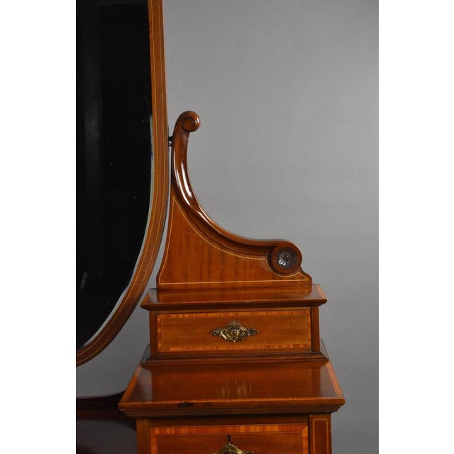 Edwardian Mahogany Dressing Table, 1900s For Sale - Image 9 of 10