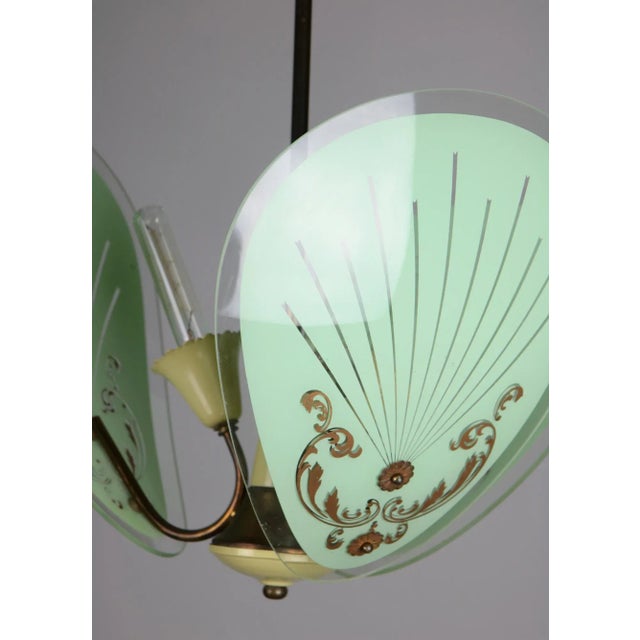 1950s Vintage Italian Murano Glass Pendant Light, 1950s For Sale - Image 5 of 11