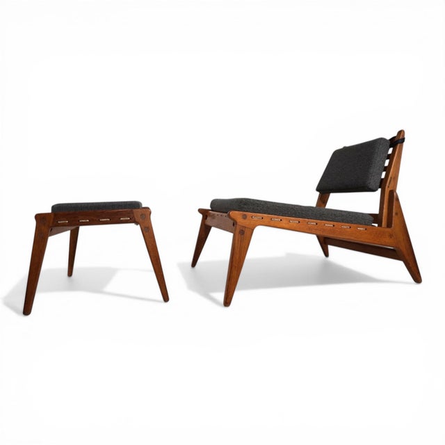 Set of Lounge Chair with Ottoman by Heinz Heger, 1960 For Sale - Image 11 of 18