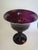 Amethyst Vintage Murano Glass Amethyst Tazza Compote Bowl Attr Salviati For Sale - Image 8 of 18