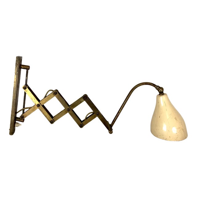 Vintage Italian Brass Wall Light from Stilnovo, 1950s For Sale