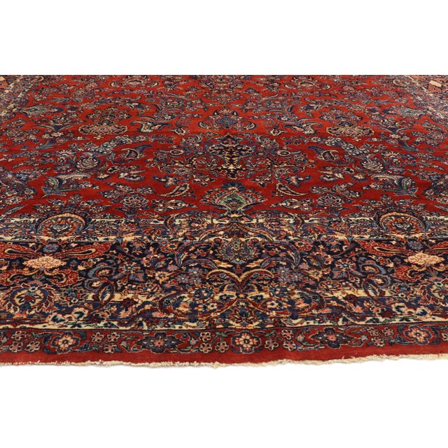 Late 19th Century Persian Qazvin Palace Rug, 11'00 X 21'00 For Sale - Image 4 of 12