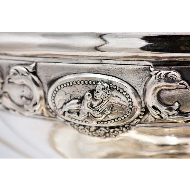 Silver Relief Tureen with Four Support Feet For Sale - Image 5 of 7