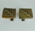 Square Bronze Push Pull Door Handles with Tree Relief, Set of 2 For Sale - Image 6 of 14