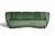Mid-Century Modern Flemming Lassen 1930s Danish Deco Curved Back Settee in Original Green Mohair For Sale - Image 3 of 13