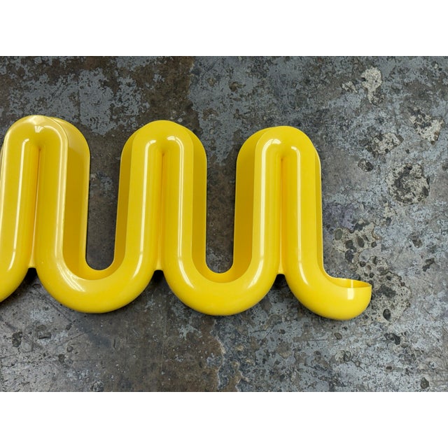 2010s Anna Dawson for Heller Swell Yellow Wall Catchall For Sale - Image 5 of 12