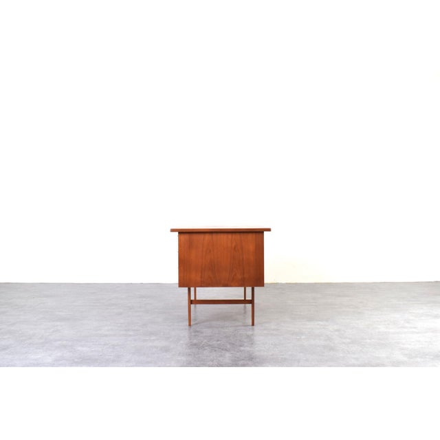1960s Mid-Century Modern Danish Teak Executive Desk, 1960s For Sale - Image 5 of 18