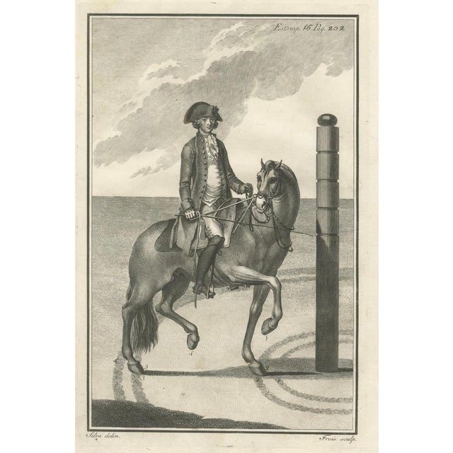 Gaspar Fróis Machado, Dressage and Piaffe, 1790, Engraving, Set of 3 For Sale - Image 9 of 15