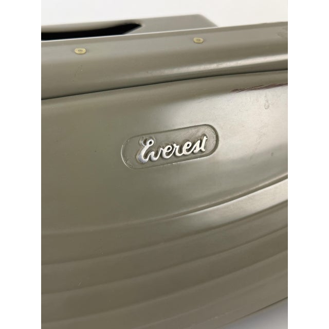 Metal Vintage Italian Everest Typewriter, 1940s For Sale - Image 7 of 14