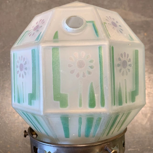 1900 - 1909 Antique Arts and Crafts Gas Sconce With Vented Shade For Sale - Image 5 of 6