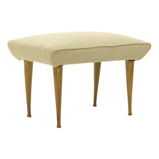 Stool with Wooden Legs, 1950s For Sale