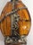 Metal Moorish Glass Perfume Bottle Sprinkler with Embossed Metal Overlay For Sale - Image 7 of 9