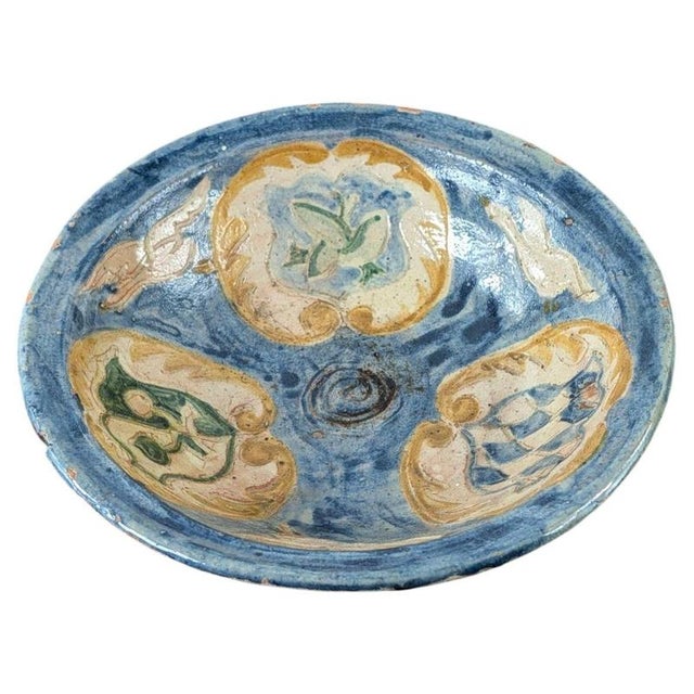 16th Century Hispano-Moresque Manises Glazed Earthenware Heraldic Dish For Sale - Image 14 of 14